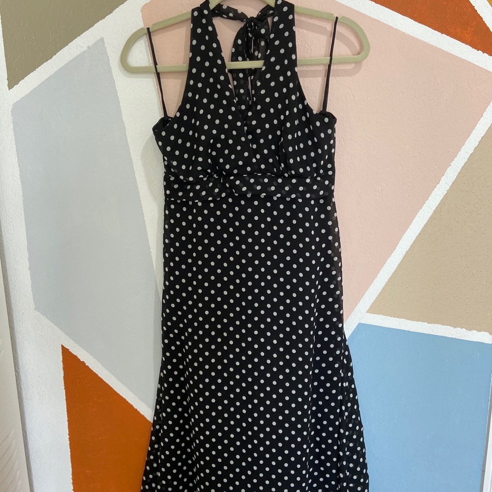 Halter Polka dots dress.